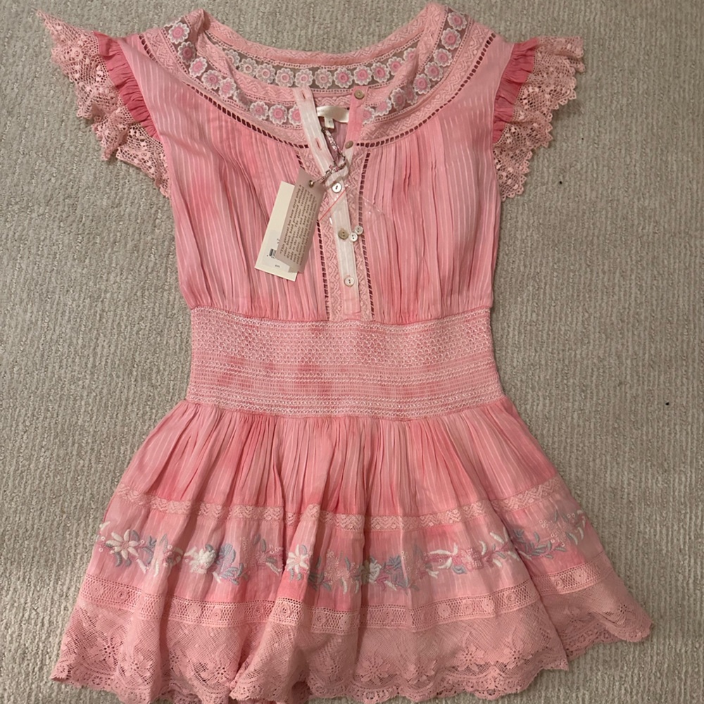 Pink mini dress